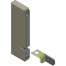 Замок электромагнитный малогабаритный Aler AL-250UZ-D