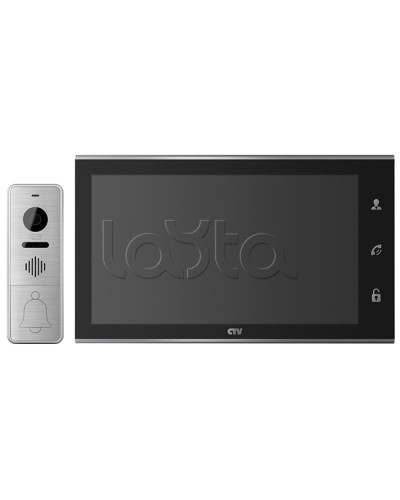 Комплектвидеодомофона CTV-DP4105AHD (черный) в Нижнем Тагиле Комплекты домофонов Pintop.ru