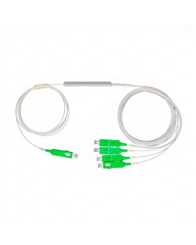 Разветвитель план 1х4 окон SC/APC 9/125 вывод 1,5м буфер 0.9мм 1260/1650 Cabeus (FCT-PLC-1/4-9-SC/A-1.5-0.9) в Нижнем Тагиле Оптические разветвители (сплиттеры) Pintop.ru