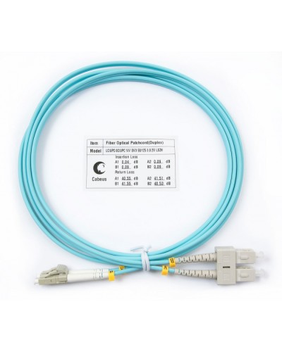 Шнур оптический duplex LC-SC 50/125 mm OM3 1,5м LSZH Cabeus FOP-50-LC-SC-1,5m в Нижнем Тагиле Патч-корды и пигтейлы Pintop.ru