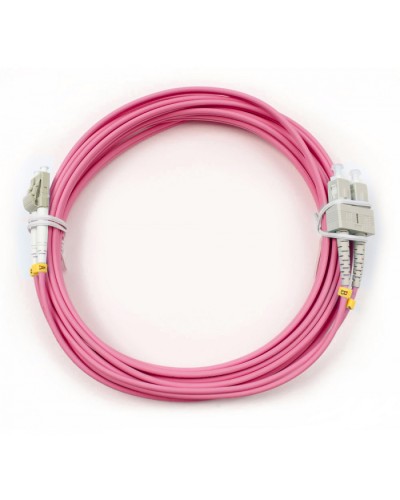 Шнур оптический duplex LC-SC 50/125 mm OM4 5м LSZH Cabeus FOP-50-OM4-LC-SC-5m в Нижнем Тагиле Патч-корды оптические Pintop.ru