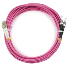 Шнур оптический duplex LC-ST 50/125 mm OM4 5м LSZH Cabeus FOP-50-OM4-LC-ST-5m