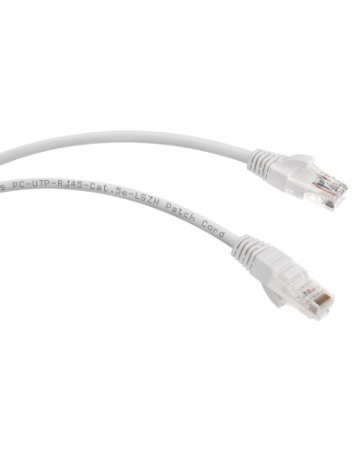 Патч-корд медный U/UTP кат.5е (1м) LSZH (белый) Cabeus PC-UTP-RJ45-Cat.5e-1m-WH-LSZH в Нижнем Тагиле Патчкорды (медные) Pintop.ru