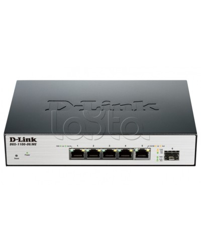 Коммутатор 6-портовый D-Link DGS-1100-06/ME/A1B в Нижнем Тагиле Коммутаторы Pintop.ru