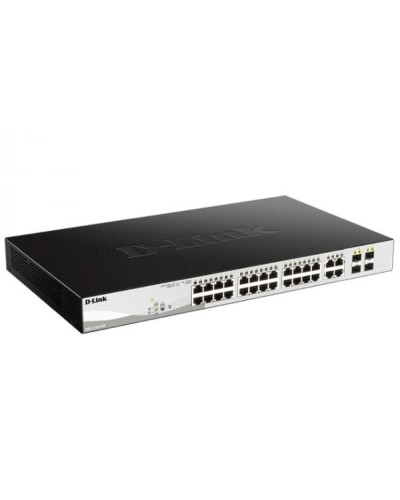 Управляемый L2 коммутатор с 24 портами 10/100/1000Base-T и 4 комбо-портами 100/1000Base-T/SFP (24 порта PoE 802.3af/at, РоЕ-бюджет 193 Вт) D-Link DGS-1210-28P/FL1A в Нижнем Тагиле Коммутаторы Pintop.ru