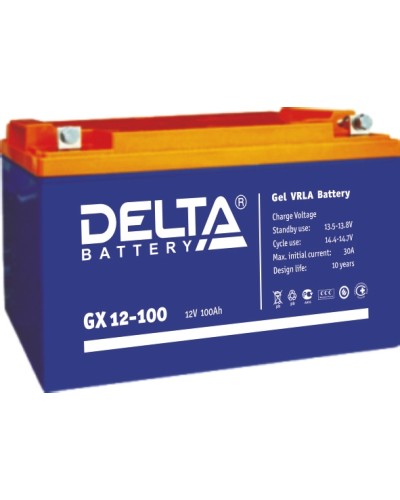 Аккумулятор свинцово-кислотный Delta GX 12-100 в Нижнем Тагиле Электротехническое оборудование Pintop.ru
