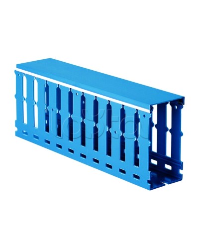Короб перфорированный, синий RL12 40x40 DKC 00283RL в Нижнем Тагиле Кабельные лотки Pintop.ru