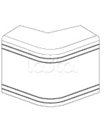Угол внешний неизменяемый (90°) NEA 80х40 мм DKC 01808 в Нижнем Тагиле Аксессуары для кабель-канала Pintop.ru