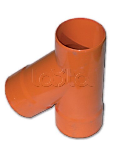 Тройник для двустенных труб одного диаметра ф63мм, 45°, полипропилен DKC 019063 в Нижнем Тагиле Повороты, муфты, тройники Pintop.ru