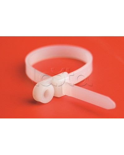 Хомут P6.6 с основанием, белый, 4,8x200 DKC 252205-M в Нижнем Тагиле Стяжки-хомуты Pintop.ru