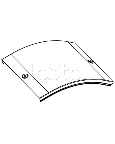 Крышка CD 45 на угол вертикальный внешн. 45° осн. 200 DKC 38264 в Нижнем Тагиле Аксессуары для лотков Pintop.ru