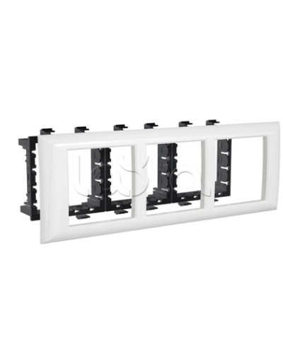 Рамка-суппорт Avanti белый для In-liner Front, 6 мод. DKC 4400916 в Нижнем Тагиле Аксессуары для лотков Pintop.ru