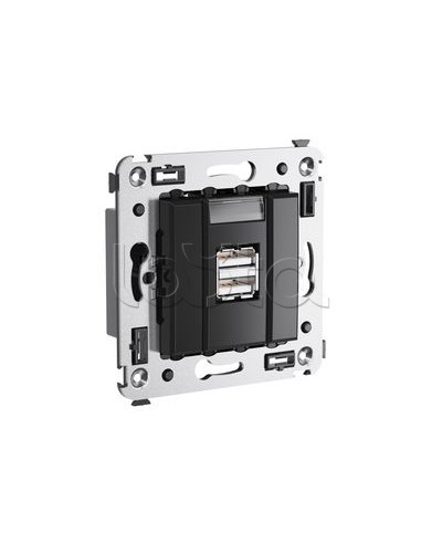 Устройство зарядное Avanti, Черный квадрат DKC 4402543 в Нижнем Тагиле Блоки розеток Pintop.ru