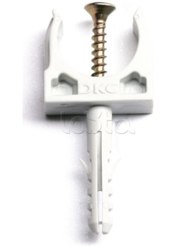 Держатель с защелкой и дюбелем, д.32 мм DKC 51332 в Нижнем Тагиле Держатели, клипсы, скобы Pintop.ru