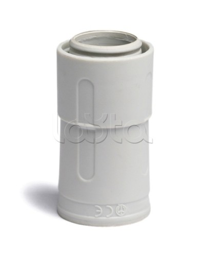 Переходник армированная труба - жесткая труба DKC 20 мм 55220 в Нижнем Тагиле Повороты, муфты, тройники Pintop.ru