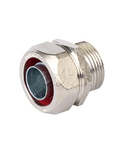 Муфта металлорукав-коробка, ф10мм, IP40/IP44/IP66/IP67, М16х1,5 наружная резьба DKC (6014-1016) в Нижнем Тагиле Повороты, муфты, тройники Pintop.ru