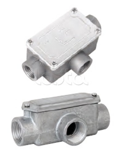 Коробка ответвительная алюминиевая, 3 ввода, М20х1,5 ,IP55, 118х67х42мм DKC 6330-20 в Нижнем Тагиле Распределительные коробки Pintop.ru