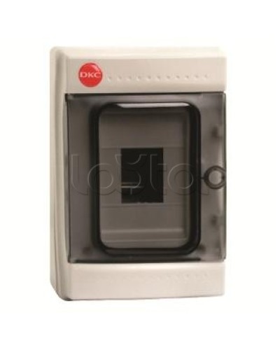 Щиток настенный с дверцей, 4 модуля, IP65, цвет серый DKC 85604 в Нижнем Тагиле Боксы для автоматов Pintop.ru