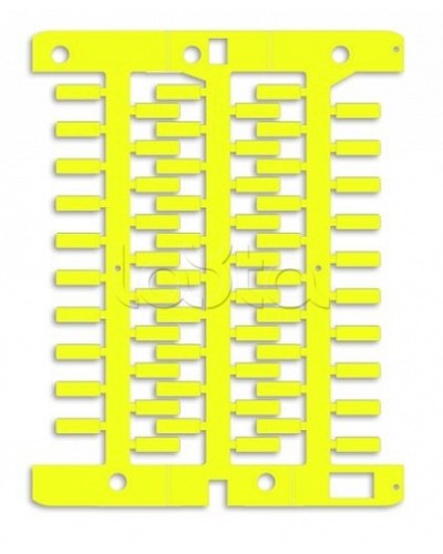 Маркировка для провода, жесткая, для трубочек. 4х12мм. Желтая DKC NUT12Y в Нижнем Тагиле Крепежные изделия Pintop.ru