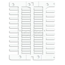 Маркировка для провода, жесткая, для трубочек. 4х18мм. Белая DKC NUT18