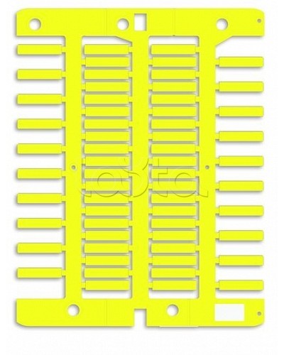 Маркировка для провода, жесткая, для трубочек. 4х18мм. Желтая DKC NUT18Y в Нижнем Тагиле Крепежные изделия Pintop.ru