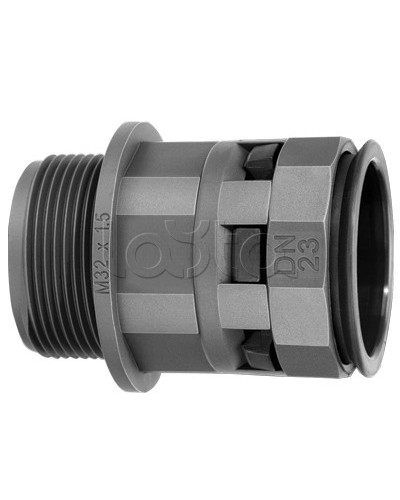 Муфта труба-коробка DN 17 мм, М20х1,5 DKC PAM17M20N в Нижнем Тагиле Повороты, муфты, тройники Pintop.ru