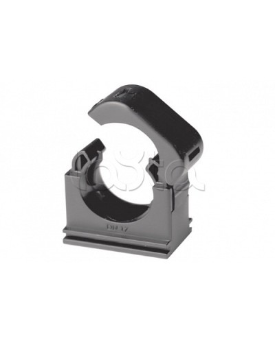 Держатель с крышкой DN 12 мм, полиамид, цвет чёрный DKC (PASW12N) в Нижнем Тагиле Держатели, клипсы, скобы Pintop.ru