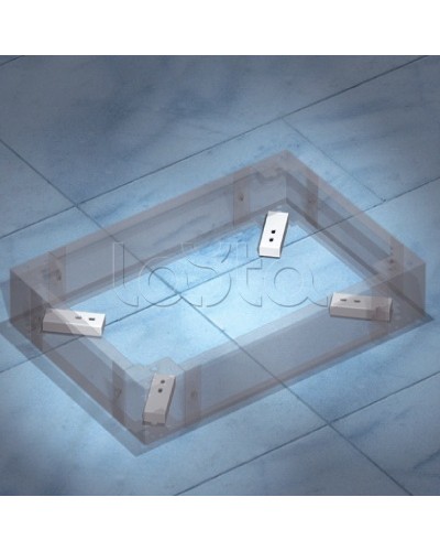 Комплект пластин для фиксации цоколя к полу DKC R5KFP01 в Нижнем Тагиле Полки для шкафов и стоек Pintop.ru