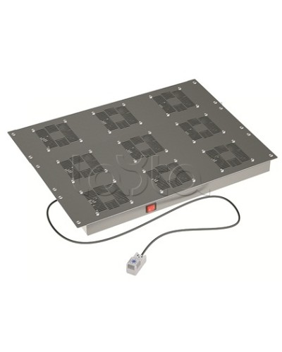 Потолочный вентиляторный модуль, с термостатом 9 вент. для крыши Ш=800мм DKC R5VSIT8009FT в Нижнем Тагиле Вентиляторные модули Pintop.ru