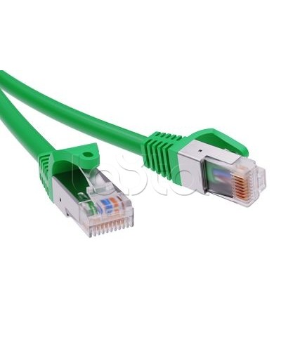 Патч-корд экранированный CAT5E F/UTP 4х2, LSZH, зелёный, 1м DKC RN5EFU4510GN в Нижнем Тагиле Патчкорды (медные) Pintop.ru