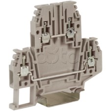 Зажим клеммный проходной 2.5 кв.мм DKC ZDB100GR