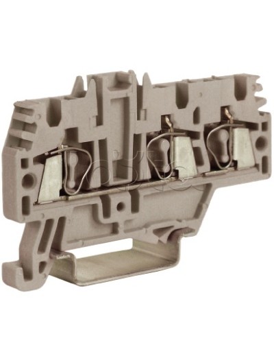 Зажим 2,5 кв.мм серый 1 ввод/2 вывода DKC ZHM510GR в Нижнем Тагиле Держатели, клипсы, скобы Pintop.ru