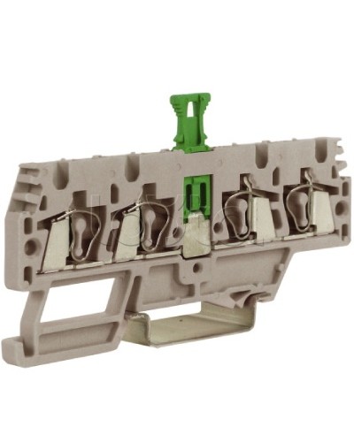 Зажим, 2 ввод/2 вывода, серый 2,5 кв.мм, с размыкателем DKC ZHMS10GR в Нижнем Тагиле Держатели, клипсы, скобы Pintop.ru