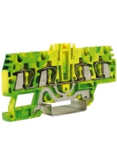 Зажим для заземления, 2 ввод/2 вывода, 2,5 кв.ммжелто-зеленый DKC ZHT520-RET в Нижнем Тагиле Держатели, клипсы, скобы Pintop.ru