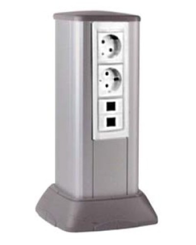 Миниколонна алюминиевая, 0.25м, цвет чёрный DKC (19523) в Нижнем Тагиле Аксессуары для кабель-канала Pintop.ru