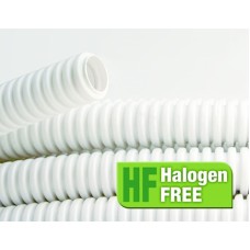 Труба ПЛЛ гибкая гофр. не содержит галогенов д.40мм, ПВ-0, с протяжкой,20м, цвет белый DKC 81840