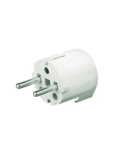 Вилка кабельная, бытовая с боковым вводом кабеля. Черная. IP20 16А 2P+E 230В DKC DIS13083N в Нижнем Тагиле Аксессуары для стоек и шкафов Pintop.ru