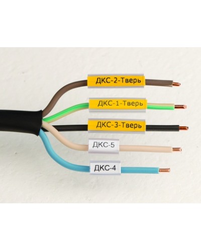 Маркировка для провода, гибкая, для трубочек. 4х18мм. Белая DKC NUTFL18 в Нижнем Тагиле Крепежные изделия Pintop.ru