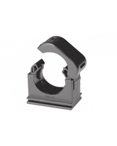 Держатель с крышкой DN 10 мм, полиамид, цвет чёрный DKC PASW10N в Нижнем Тагиле Держатели, клипсы, скобы Pintop.ru