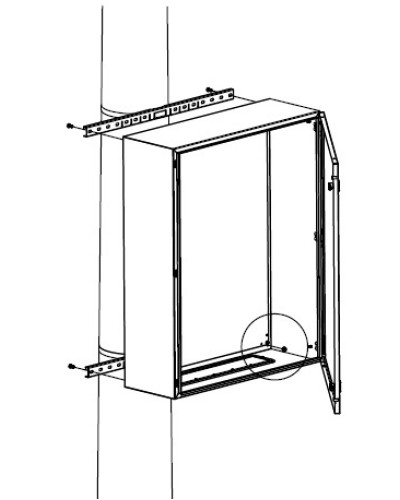 Комплект крепления шкафов DKC R5FB500 в Нижнем Тагиле Полки для шкафов и стоек Pintop.ru