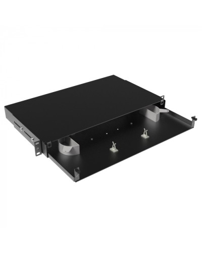 Оптическая полка выдвижная, без лицевой панели, неукомплектованная, 1U,черная DKC RNFPE1U24 в Нижнем Тагиле Кроссы оптические Pintop.ru