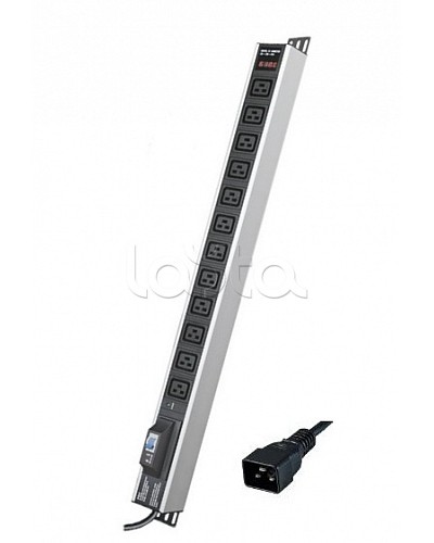 Блок распределения питания вертикальный для 19 шкафов DKC R5V12CBOPCDC19 в Нижнем Тагиле Блоки розеток Pintop.ru