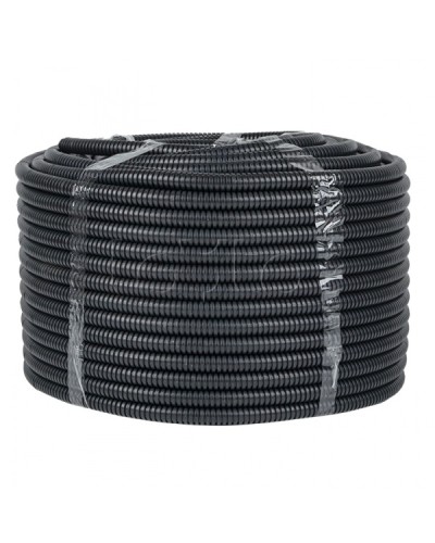 Труба гофр. ПНД с протяжкой d25 мм (50 м) черная EKF-Plast (tpnd-25-50m) в Нижнем Тагиле Труба гофрированная Pintop.ru