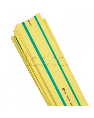 Термоусаживаемая трубка ТУТ нг 25/12,5 желто-зеленая в отрезках по 1м EKF PROxima (tut-25-yg-1m) в Нижнем Тагиле Аксессуары для кабель-канала Pintop.ru