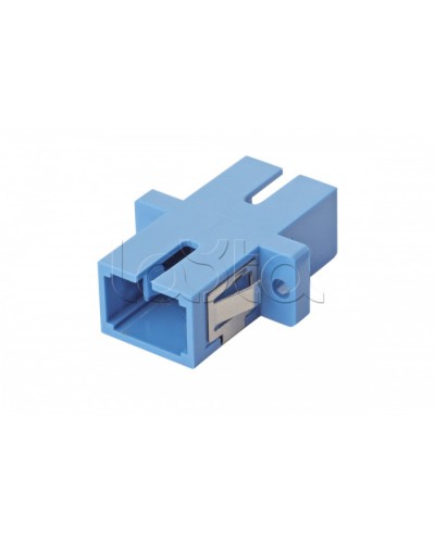 Оптический адаптер OS2, симплекс SC, с фланцами, синий Eurolan (36A-S2-SC-02BU) в Нижнем Тагиле Проходные адаптеры и розетки оптические Pintop.ru