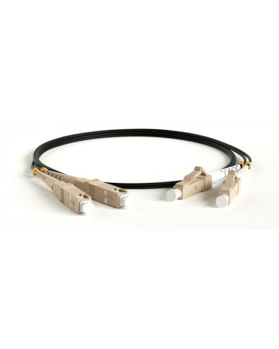 Патч-корд волоконно-оптический Hyperline FC-D2-50-LC/PR-SC/PR-H-5M-LSZH-BK в Нижнем Тагиле Патч-корды оптические Pintop.ru