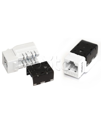 Вставка Keystone Jack RJ-45(8P8C), категория 6A, 110 IDC оранжевая Hyperline (KJNE-8P8C-C6A-90-OR) в Нижнем Тагиле Модули Keystone Pintop.ru