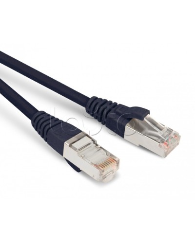 Патч-корд экранированный Hyperline PC-LPM-STP-RJ45-RJ45-C5e-5M-LSZH-BK в Нижнем Тагиле Патчкорды (медные) Pintop.ru