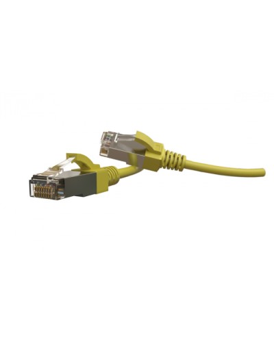 Патч-корд S/FTP Hyperline (PC-LPT-SFTP-RJ45-RJ45-C6-2M-LSZH-YL) в Нижнем Тагиле Патчкорды (медные) Pintop.ru