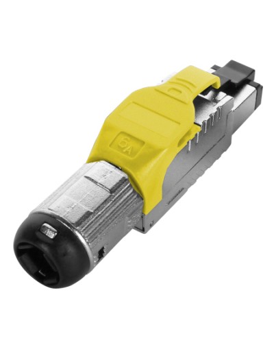 Разъем полевой оконцовки RJ-45 Hyperline (PLUE-8P8C-S-C6A-SH-YL) в Нижнем Тагиле Коннекторы Pintop.ru